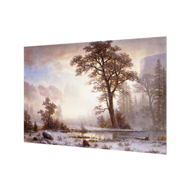 Réplicas de quadros famosos para decoração Albert Bierstadt - Yosemite Valley At Snowfall