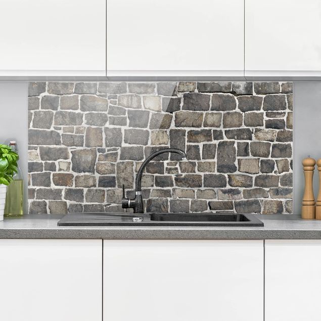 decoraçoes cozinha Crushed Stone Wallpaper Stone Wall