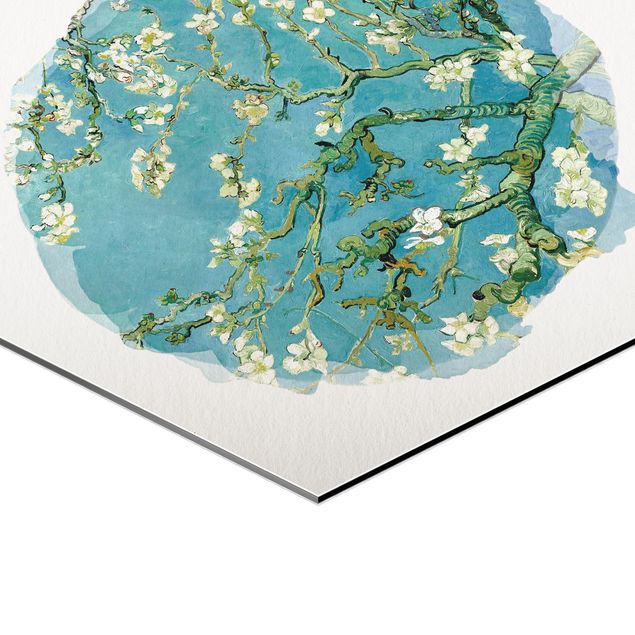 Quadros de Vincent van Gogh WaterColours - Vincent Van Gogh - Almond Blossom