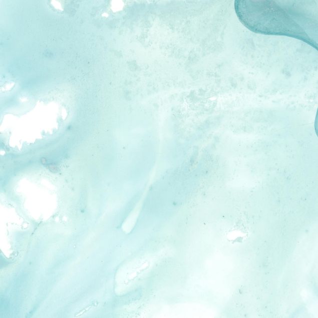 Películas autocolantes turquesa Emulsion In White And Turquoise I
