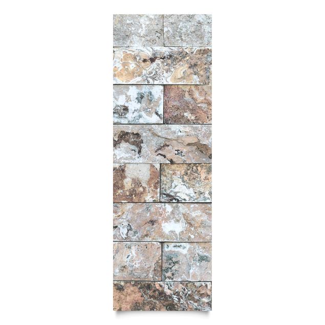 Películas autocolantes bege Natural Marble Stone Wall