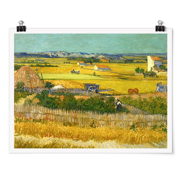 Quadros movimento artístico Pós-impressionismo Vincent Van Gogh - The Harvest