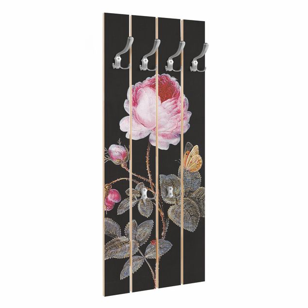 Cabides de parede em rosa Barbara Regina Dietzsch - The Hundred-Petalled Rose