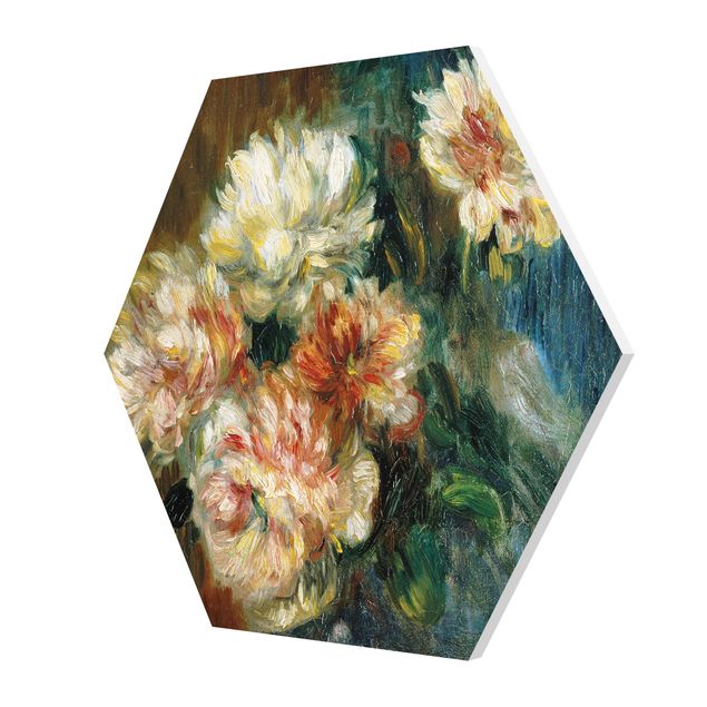 Quadros famosos Auguste Renoir - Vase of Peonies