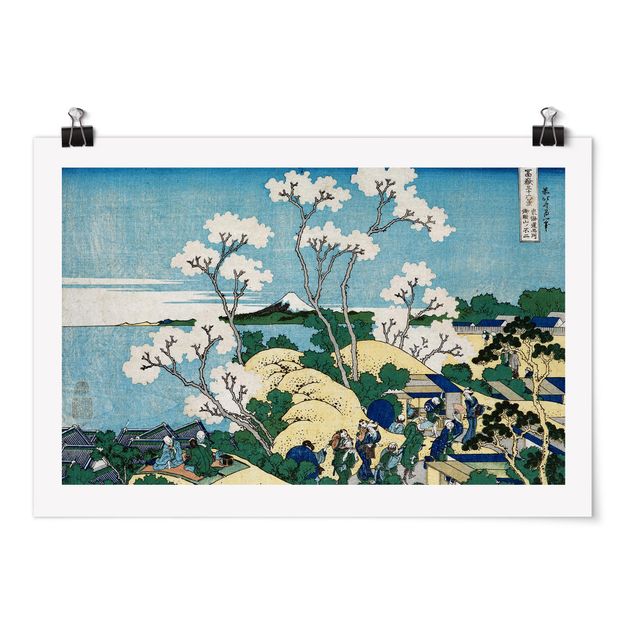 Posters quadros famosos Katsushika Hokusai - The Fuji Of Gotenyama