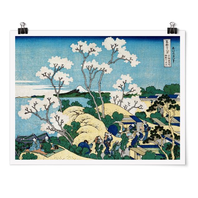 Posters quadros famosos Katsushika Hokusai - The Fuji Of Gotenyama