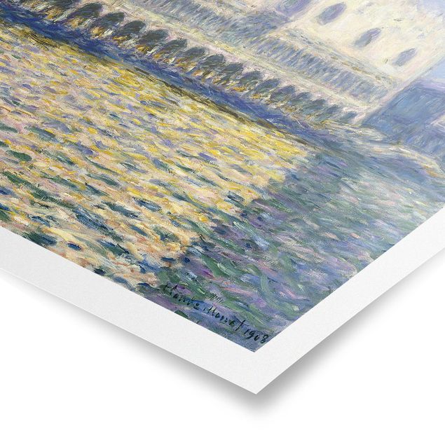 Posters cidades e paisagens urbanas Claude Monet - The Palazzo Ducale