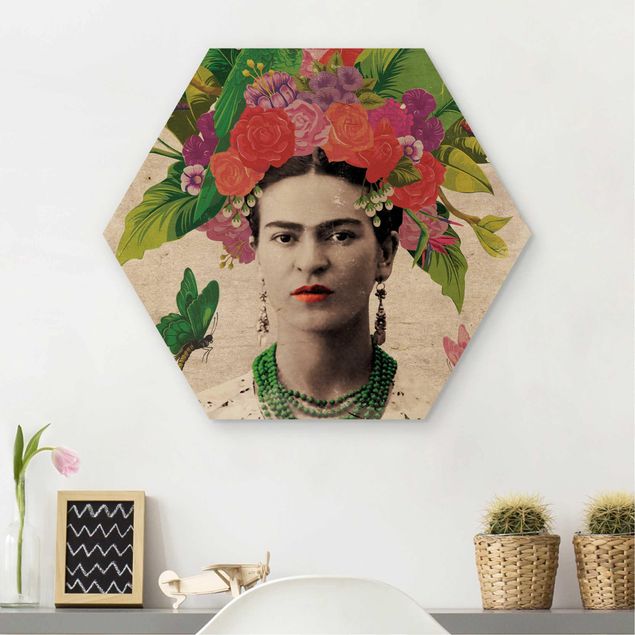 decoraçao cozinha Frida Kahlo - Flower Portrait
