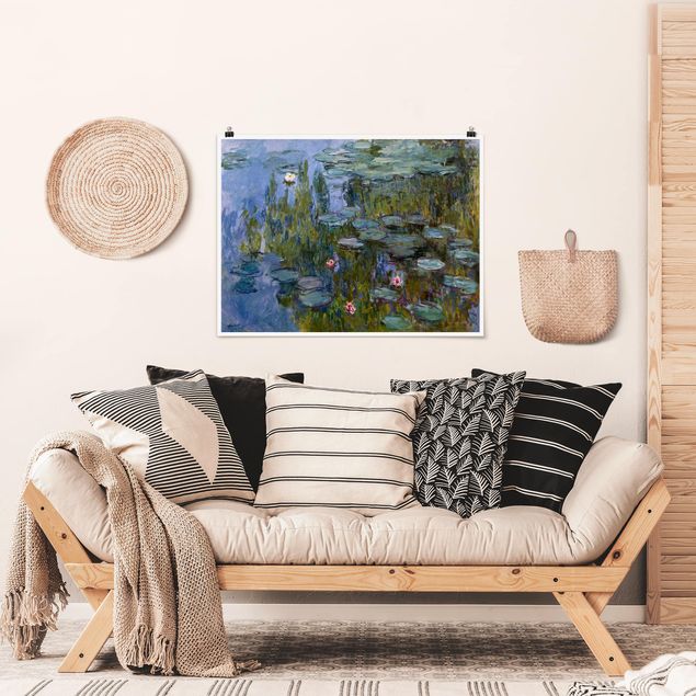 Quadros movimento artístico Impressionismo Claude Monet - Water Lilies (Nympheas)