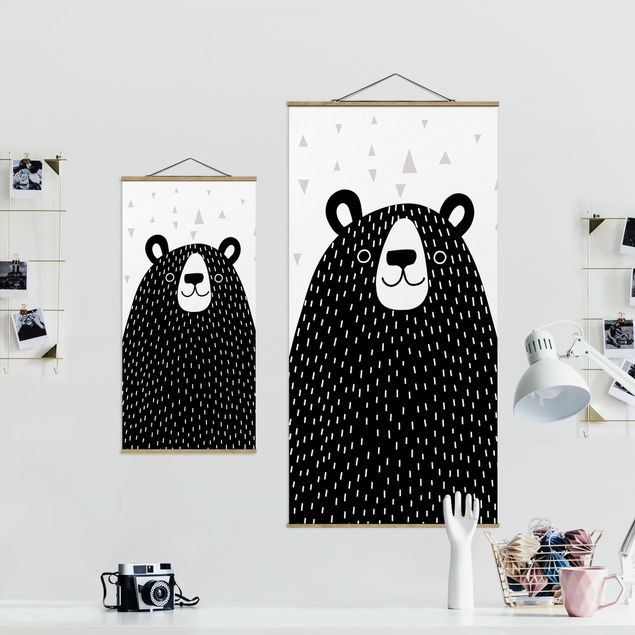 Quadros decorativos Zoo With Patterns - Bear