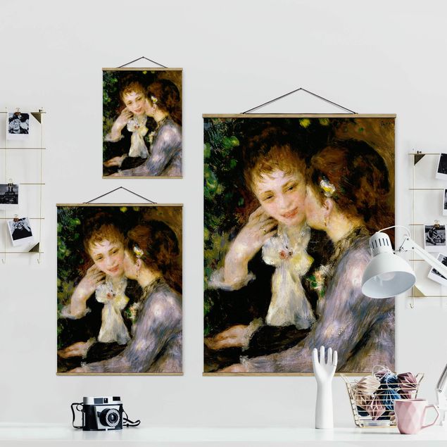 quadros decorativos para sala modernos Auguste Renoir - Confidences