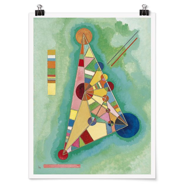 Posters quadros famosos Wassily Kandinsky - Variegation in the Triangle