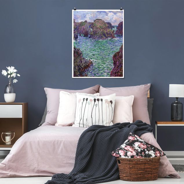 Quadros movimento artístico Impressionismo Claude Monet - Port-Goulphar, Belle-Île
