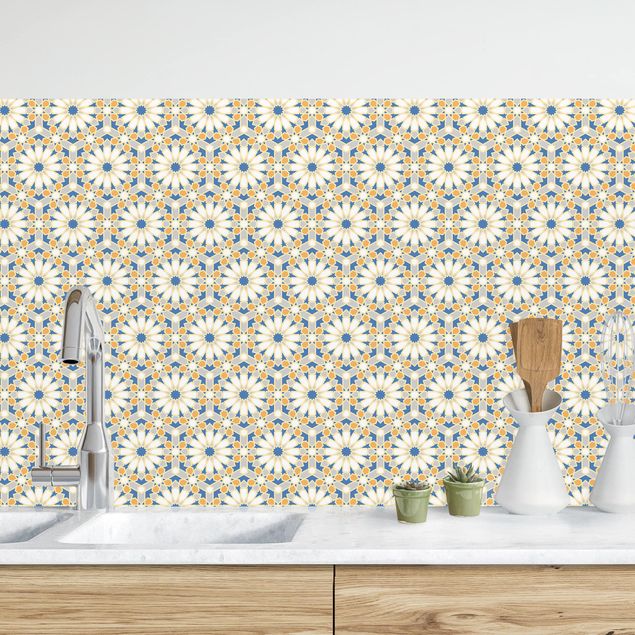decoraçoes cozinha Oriental Patterns With Yellow Stars