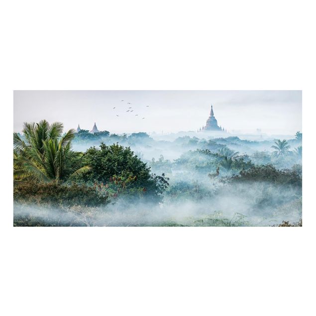 decoraçao cozinha Morning Fog Over The Jungle Of Bagan
