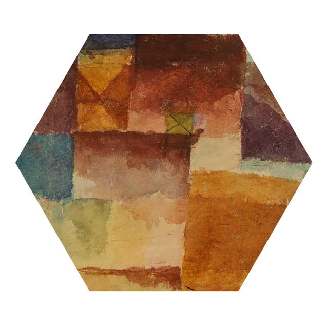 quadro de madeira para parede Paul Klee - In the Wasteland