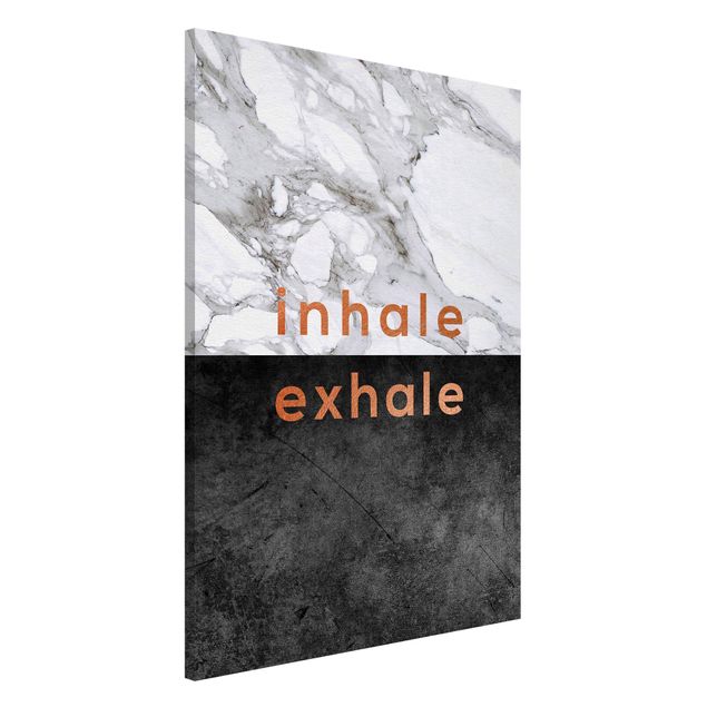 decoraçao cozinha Inhale Exhale Copper And Marble
