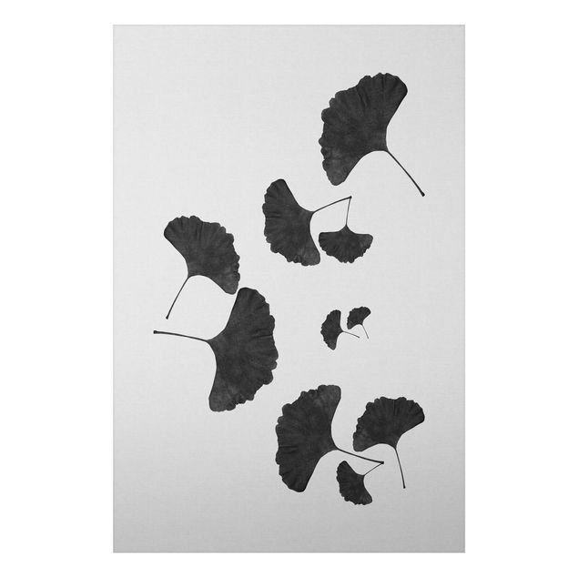 Quadros famosos Ginkgo Composition In Black And White