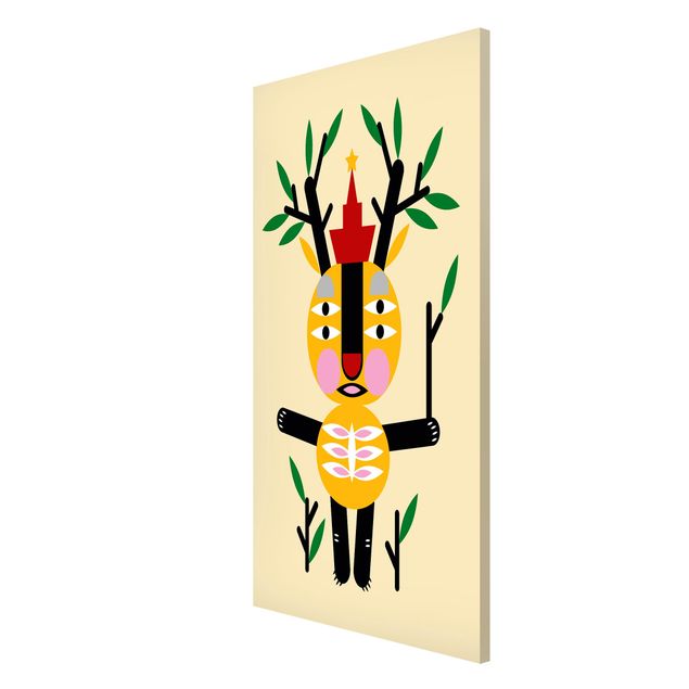 Quadros Indianos Collage Ethno Monster - Deer