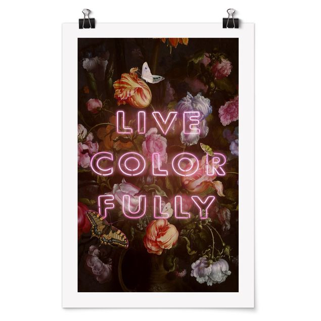 Posters quadros famosos Live Colour Fully