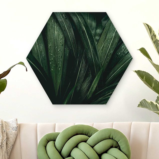 decoraçoes cozinha Green Palm Leaves