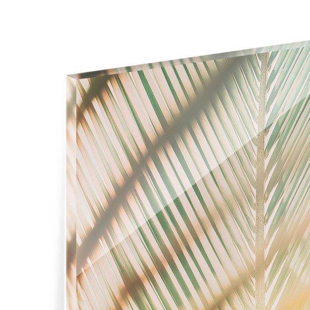 Painel anti-salpicos de cozinha Tropical Plants Palms At Sunset II