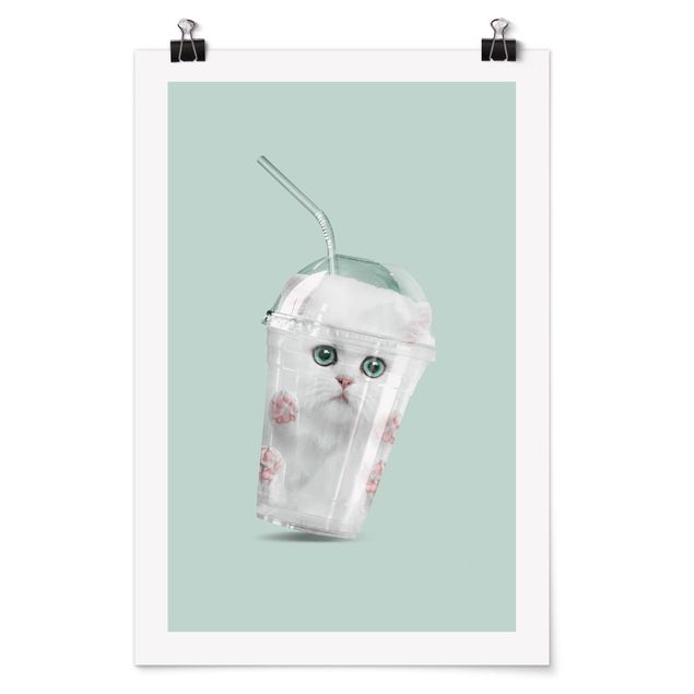 Posters animais Shake With Cat