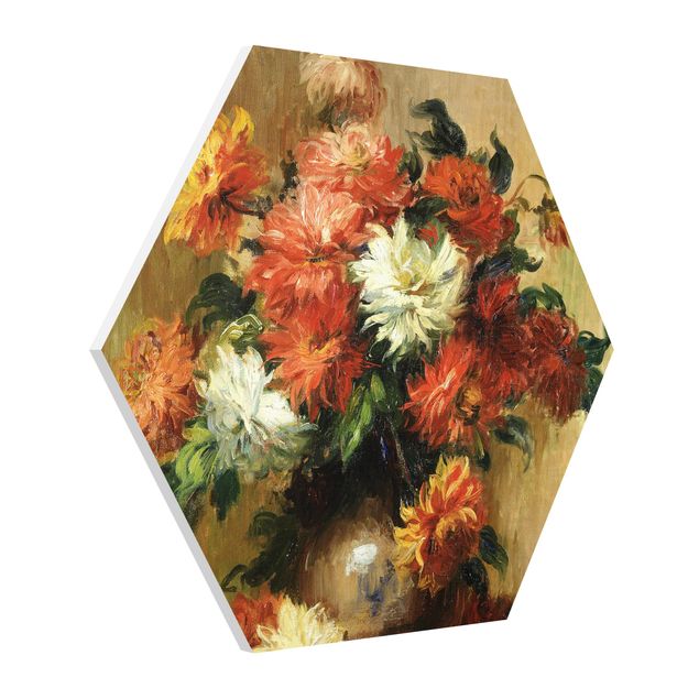 Quadros florais Auguste Renoir - Still Life with Dahlias
