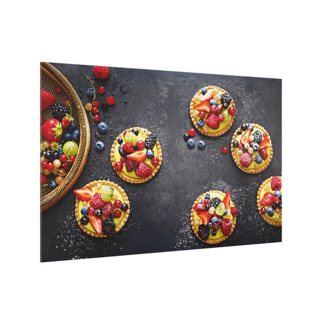 Painel anti-salpicos de cozinha Berries Dessert