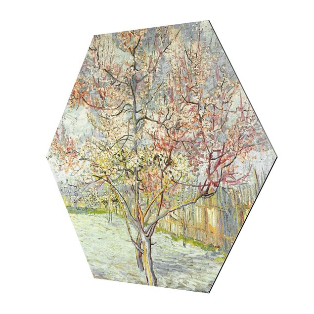 quadro com árvore Vincent van Gogh - Flowering Peach Trees