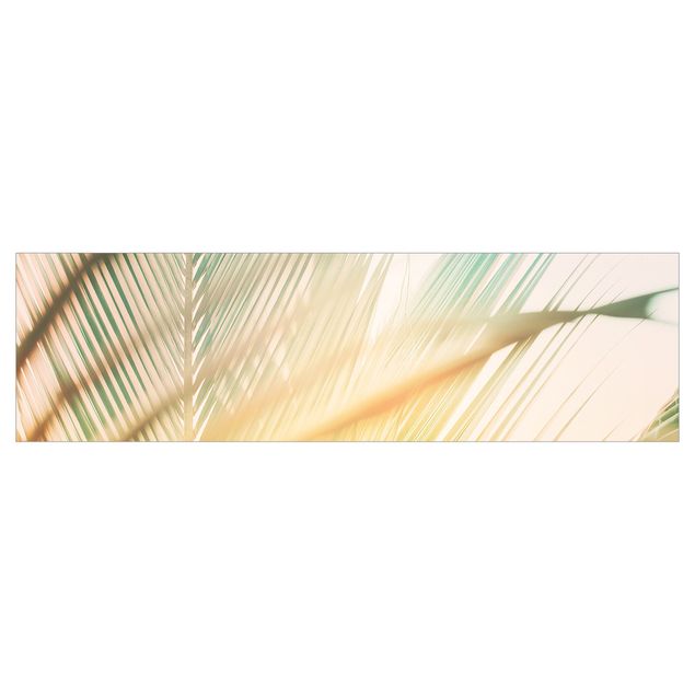 Backsplash de cozinha Tropical Plants Palm Trees At Sunset II