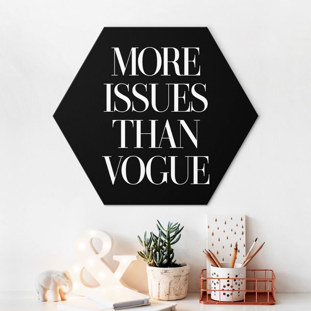 quadros com frases motivacionais More Issues Than Vogue