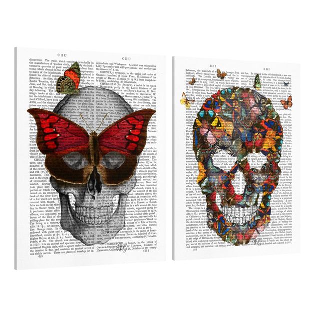 Telas decorativas frases Scary Reading - Butterfly Mask Set I
