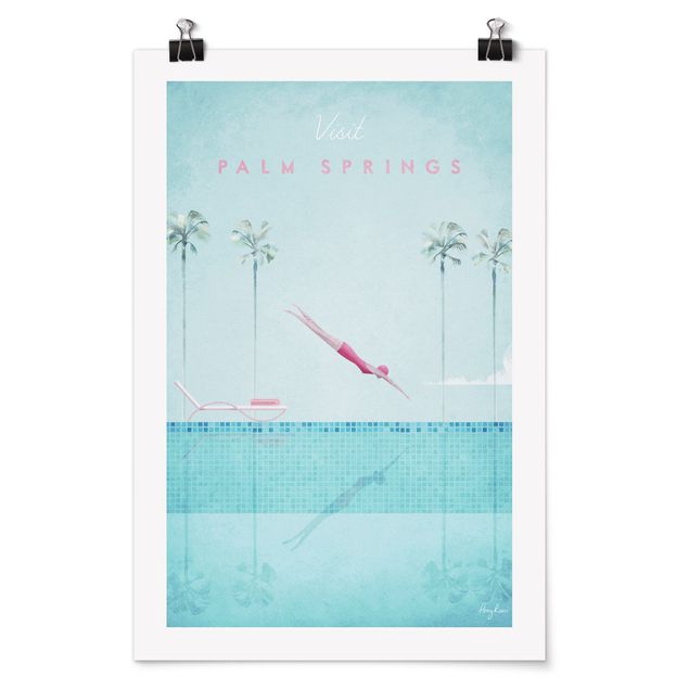 Posters quadros famosos Travel Poster - Palm Springs
