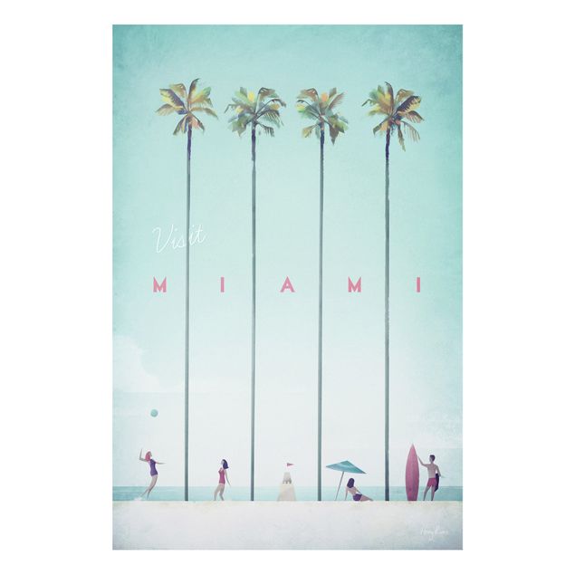 quadro com paisagens Travel Poster - Miami