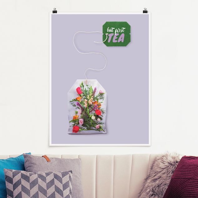 decoraçao para parede de cozinha Flower Tee