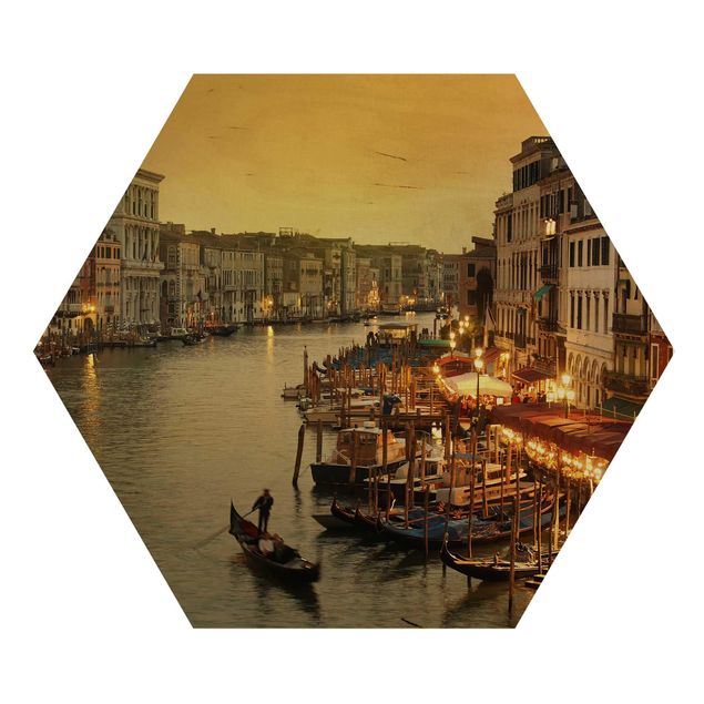 Quadros hexagonais Grand Canal Of Venice