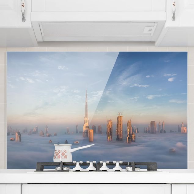 decoraçao para parede de cozinha Dubai Above The Clouds