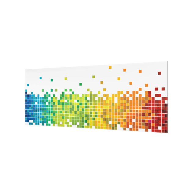 Painel anti-salpicos de cozinha Pixel Rainbow