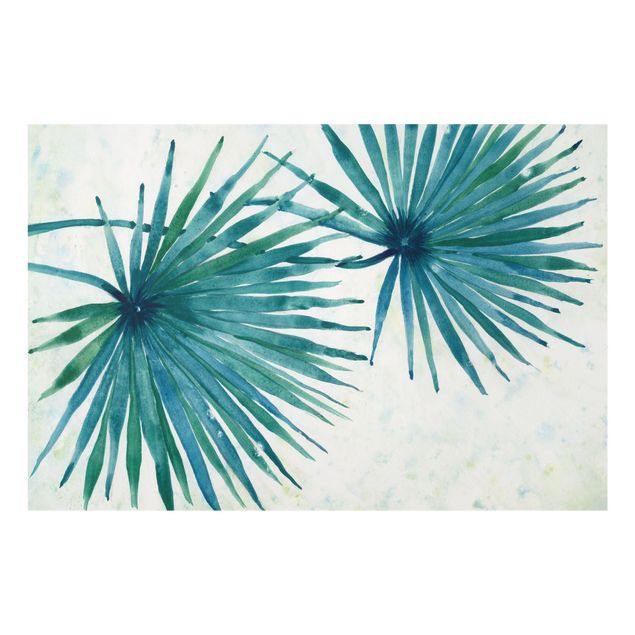 Painel anti-salpicos de cozinha Tropicl Palm Leaves Close-up