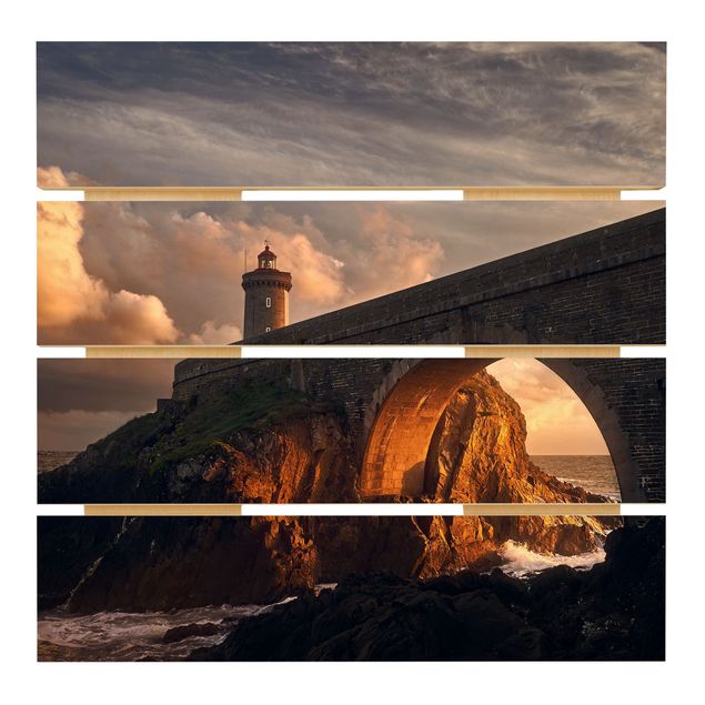 quadros para parede Lighthouse At The Bridge