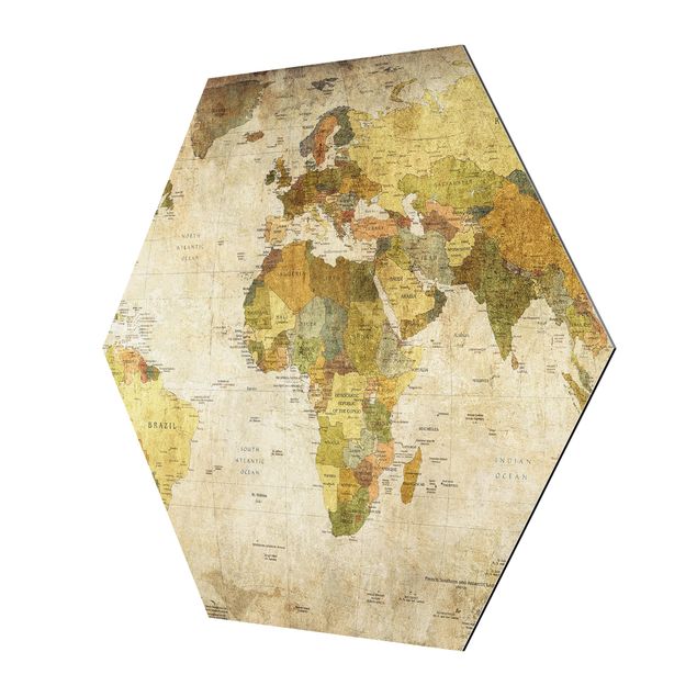 Quadros decorativos World map