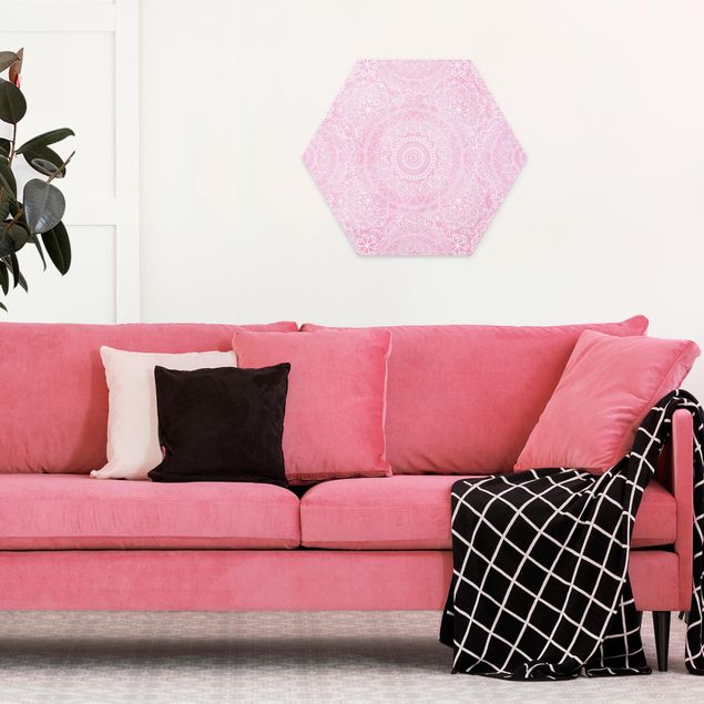 Quadros famosos Pattern Mandala Pink
