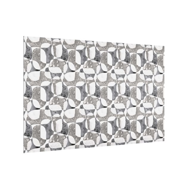 painéis antisalpicos Living Stones Pattern In Grey