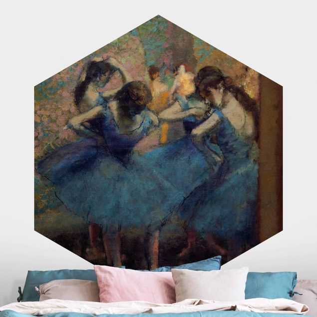 decoraçao para parede de cozinha Edgar Degas - Blue Dancers