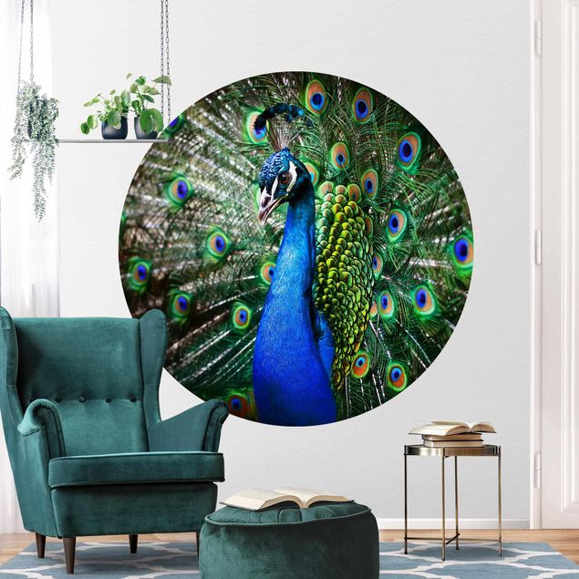 Papel de parede com pássaros Noble Peacock