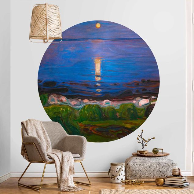 decoraçao para parede de cozinha Edvard Munch - Summer Night By The Beach