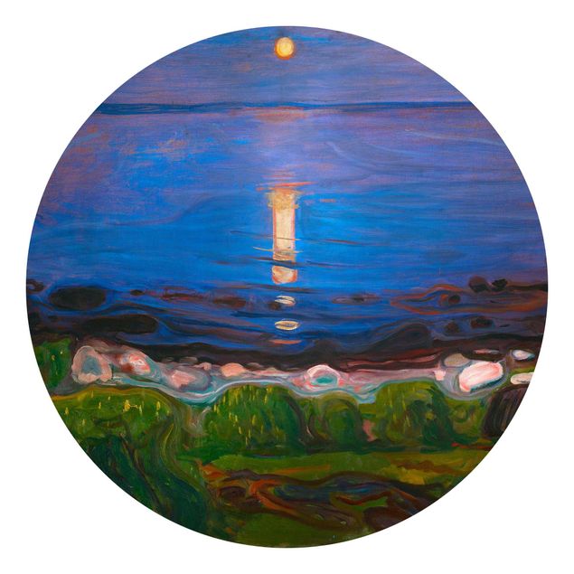 Quadros por movimento artístico Edvard Munch - Summer Night By The Beach