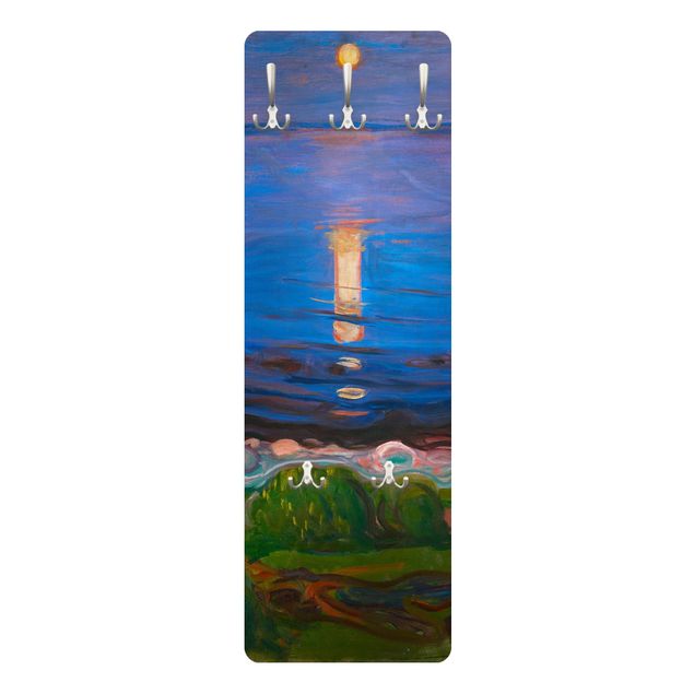 Cabides de parede praia Edvard Munch - Summer Night By The Beach