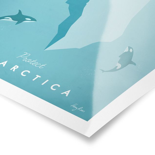 Posters quadros famosos Travel Poster - Antarctica